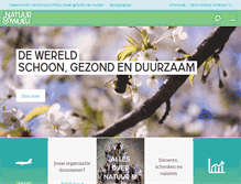 Tablet Screenshot of natuurenmilieu.nl